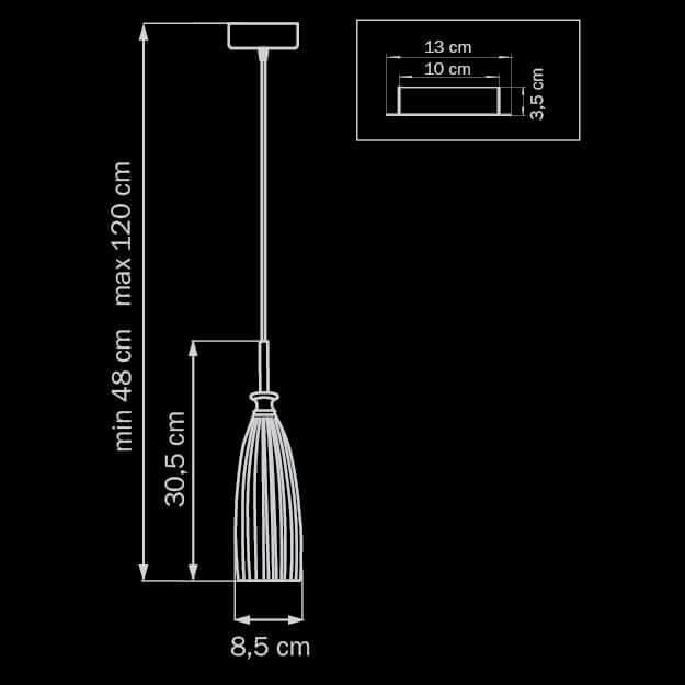 Дополнительная картинка Подвесной светильник Lightstar Simple Light 810 810010