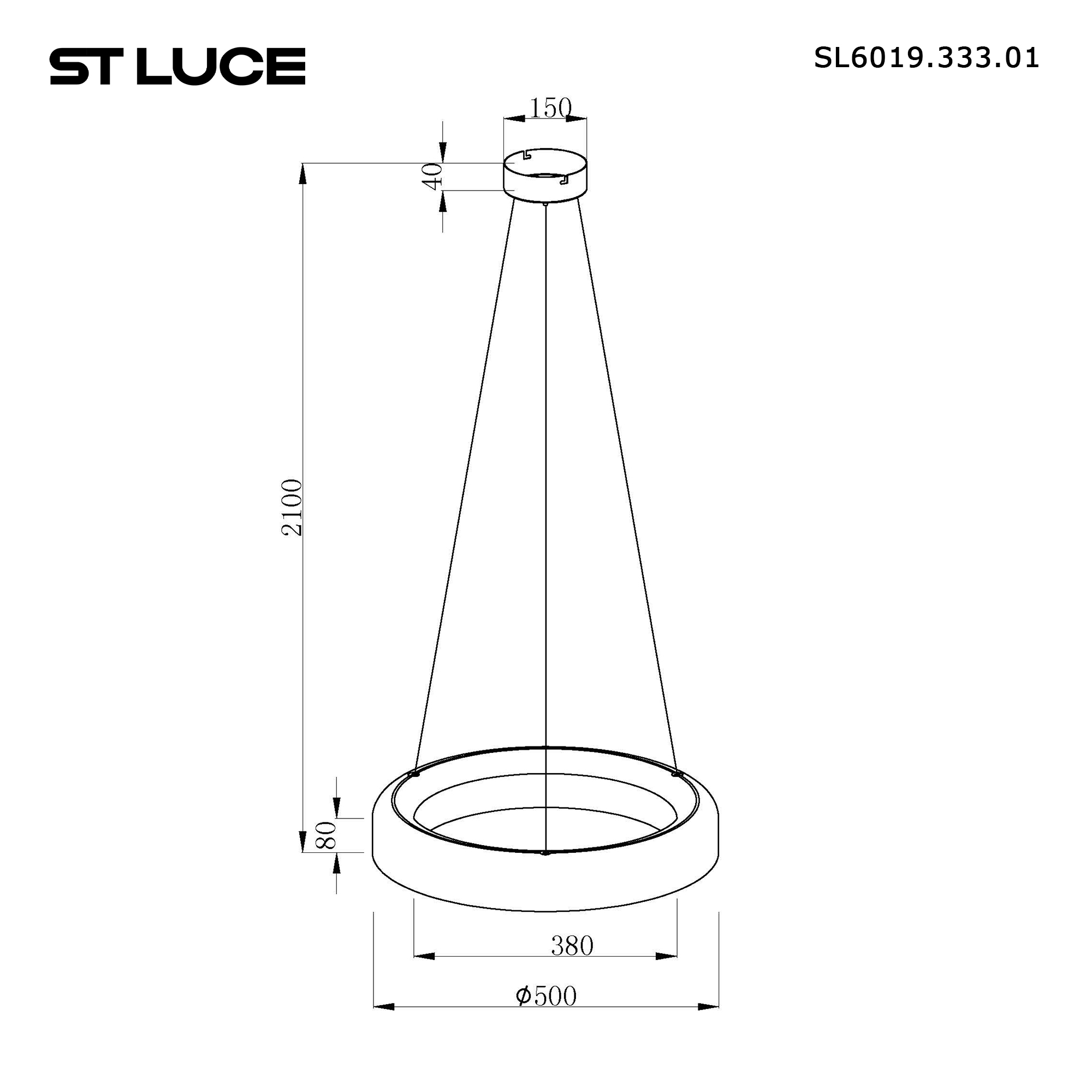 Картинка SL6019.333.01 Светильник подвесной ST-Luce FORAY
