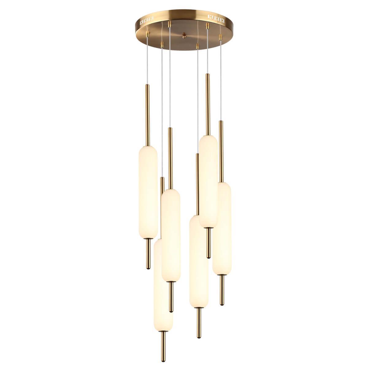 люстры подвесной светодиодный светильник odeon light pendant reeds 4794/72l, доставка по Казахстану 