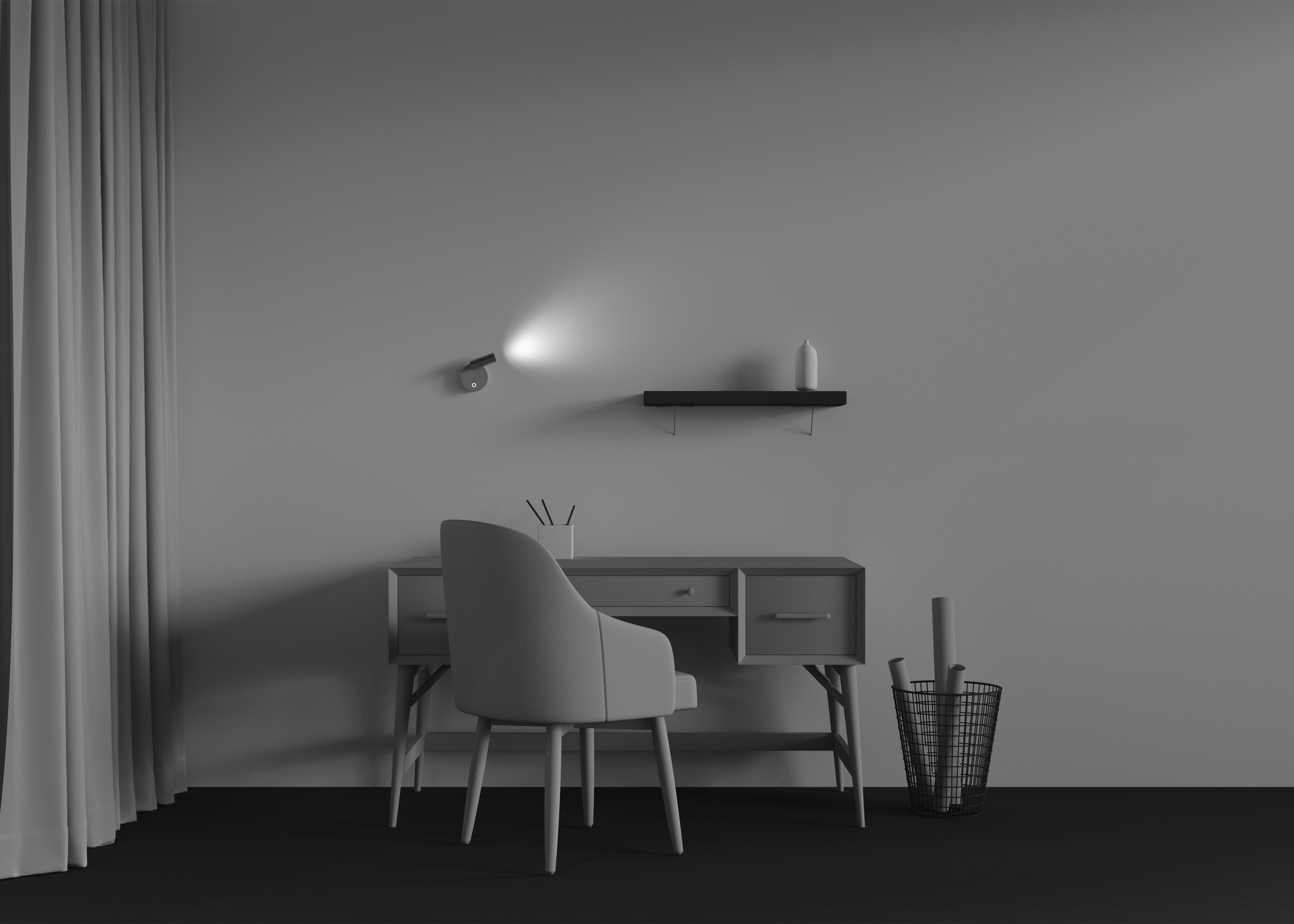 Дополнительная картинка Настенный светильник (бра) Technical C081WL-L3WBS3K