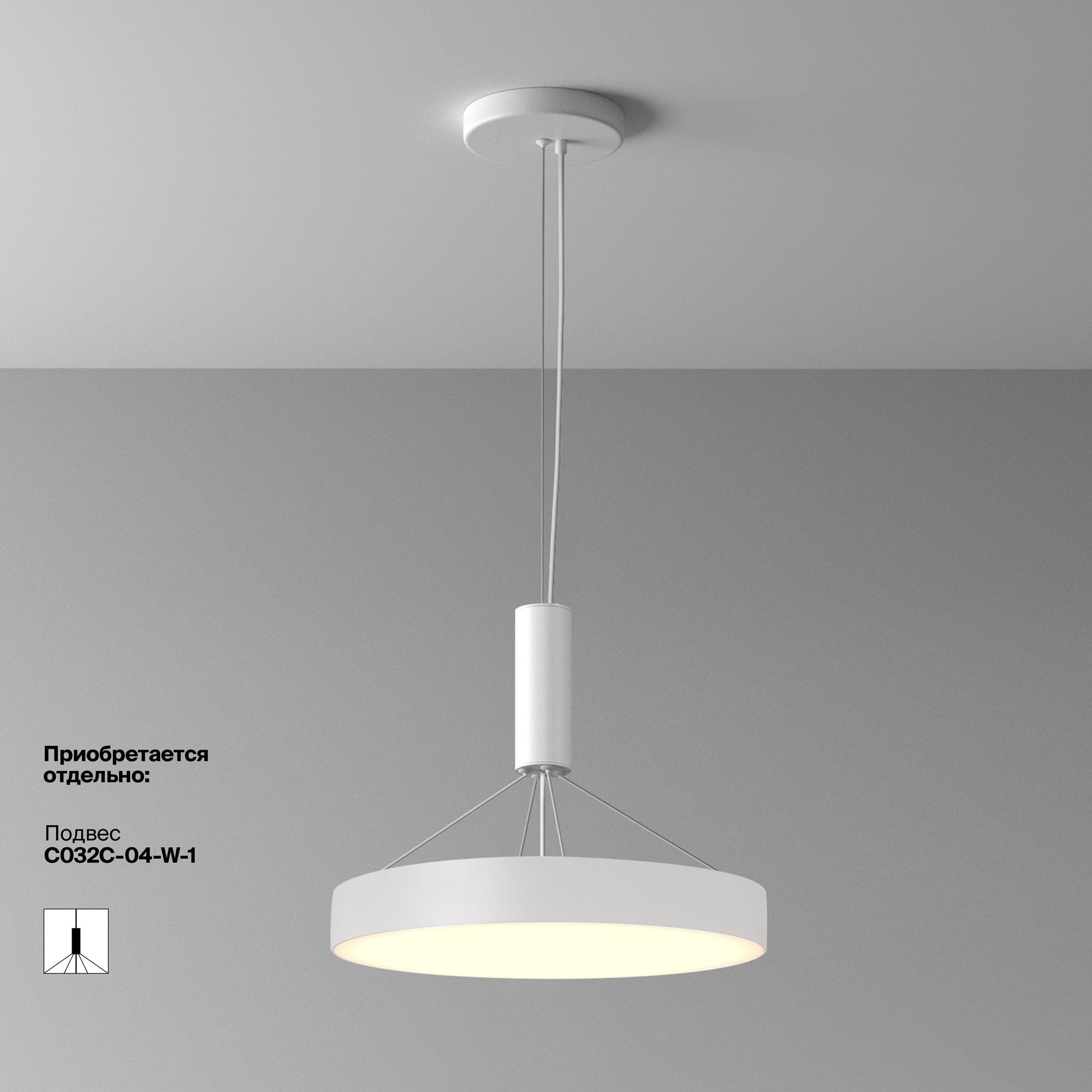 Дополнительная картинка Потолочный светильник Technical C032CL-45W3K-RD-W
