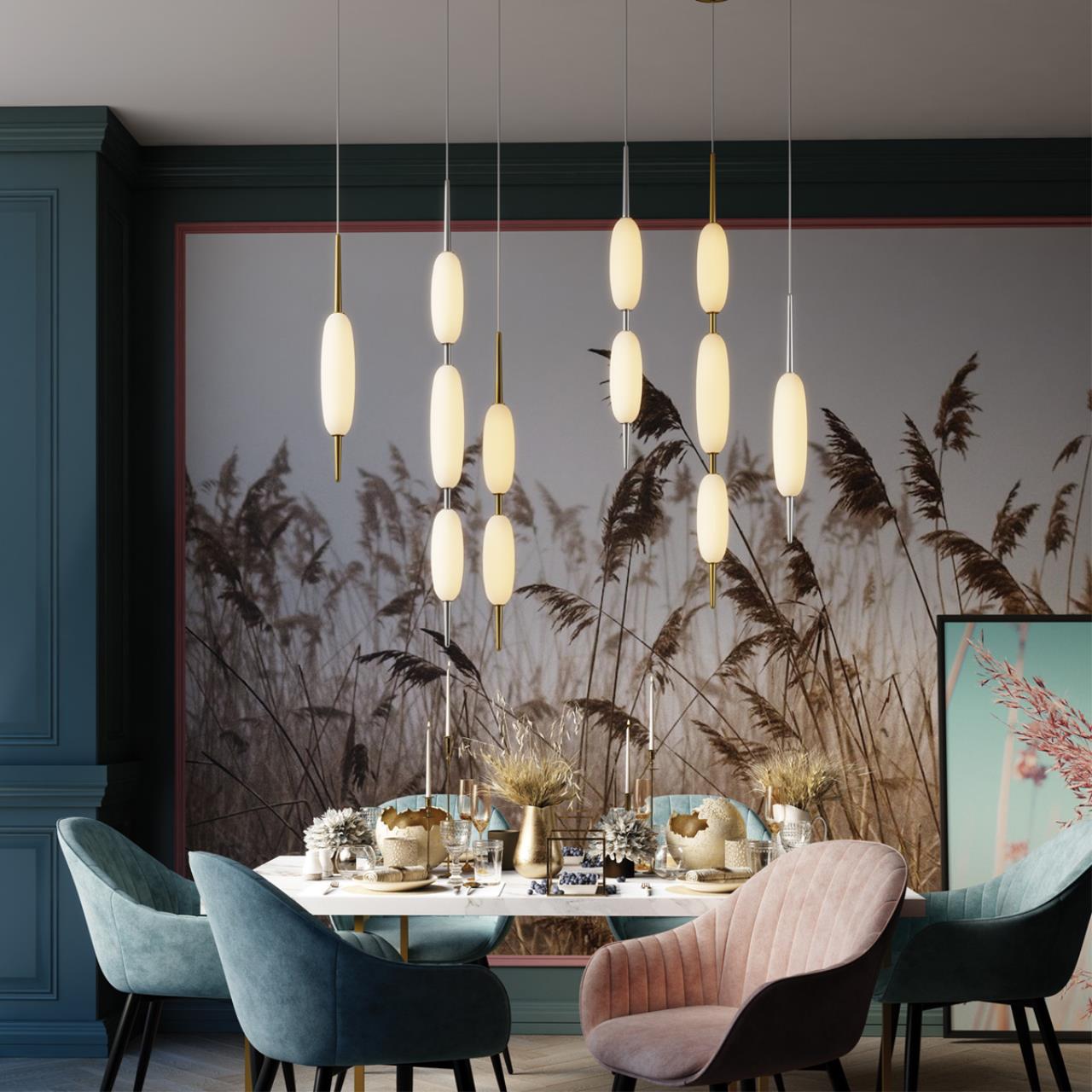 Картинка Подвесной светодиодный светильник Odeon Light Spindle 4793/12L