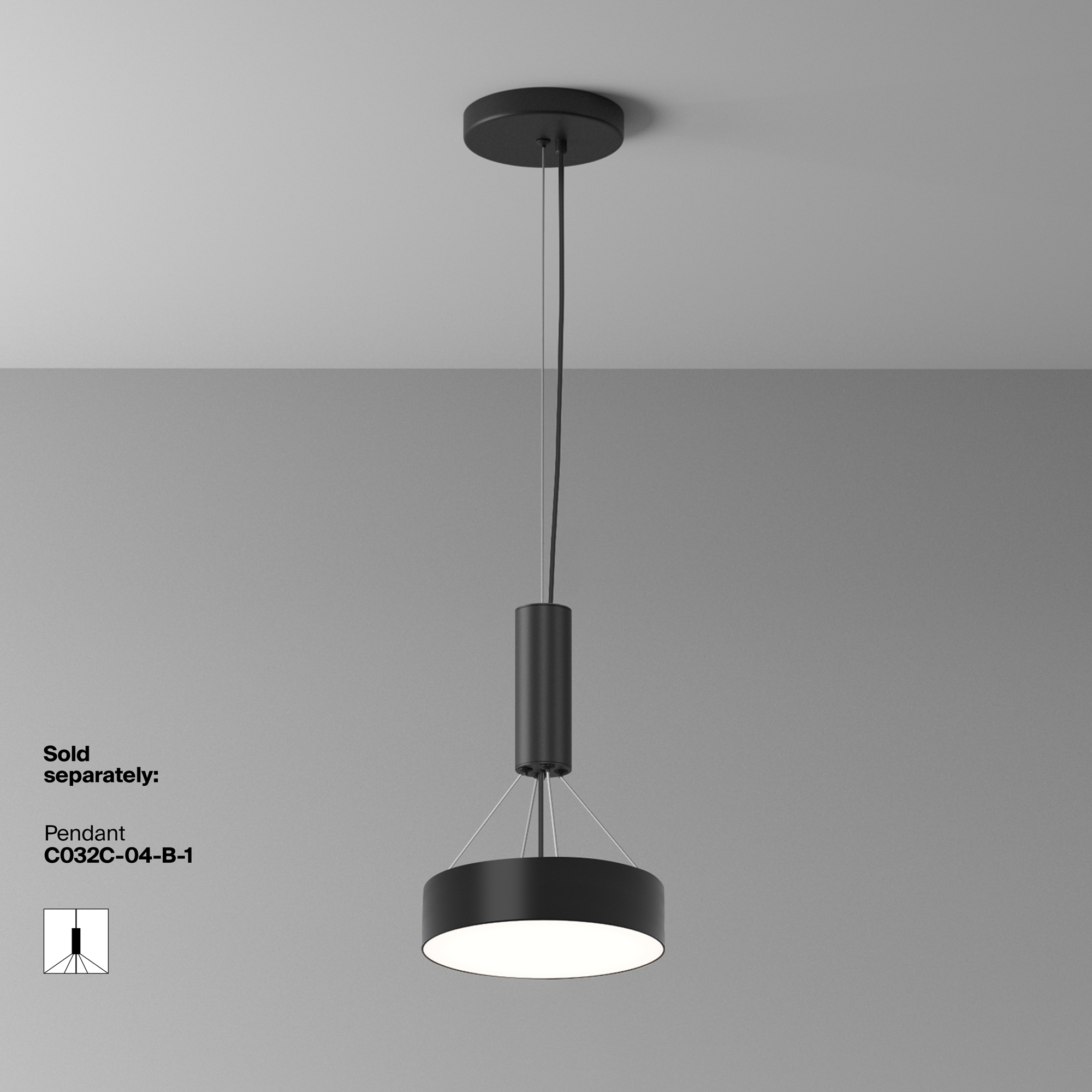 Дополнительная картинка Потолочный светильник Technical C032CL-24W4K-RD-B