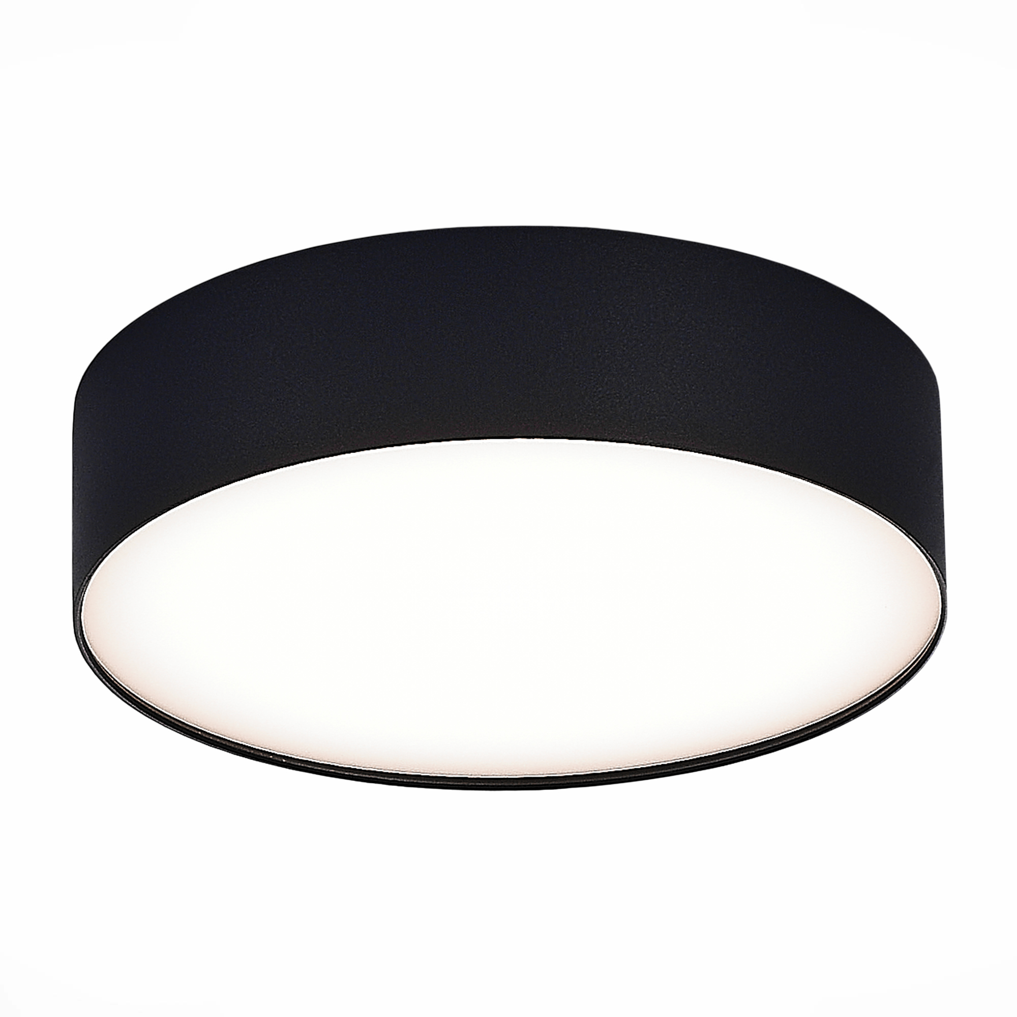 люстры st606.442.27 светильник потолочный черный led 1*27w 4000k 2 340lm ra>85 120° ip20 d220xh55 185-265v, доставка по Казахстану 