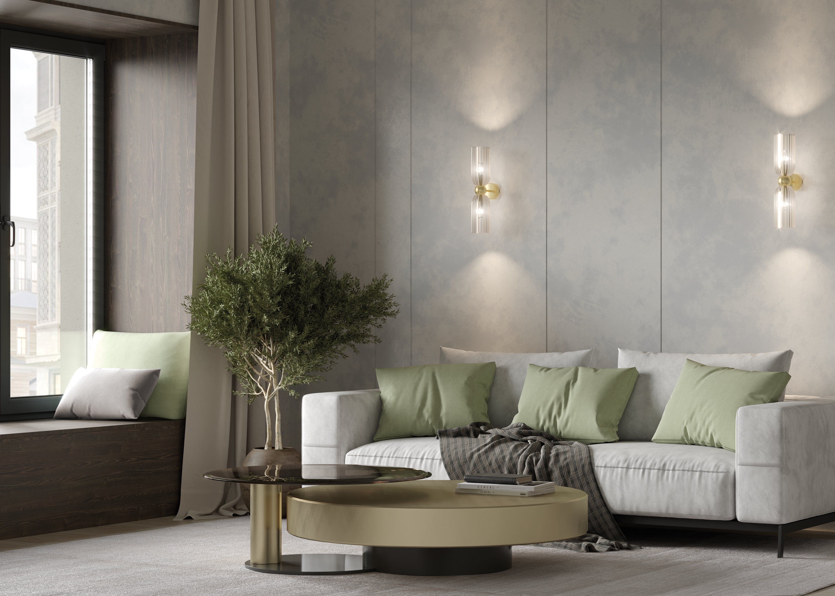 Дополнительная картинка Настенный светильник (бра) Maytoni MOD302WL-02CG