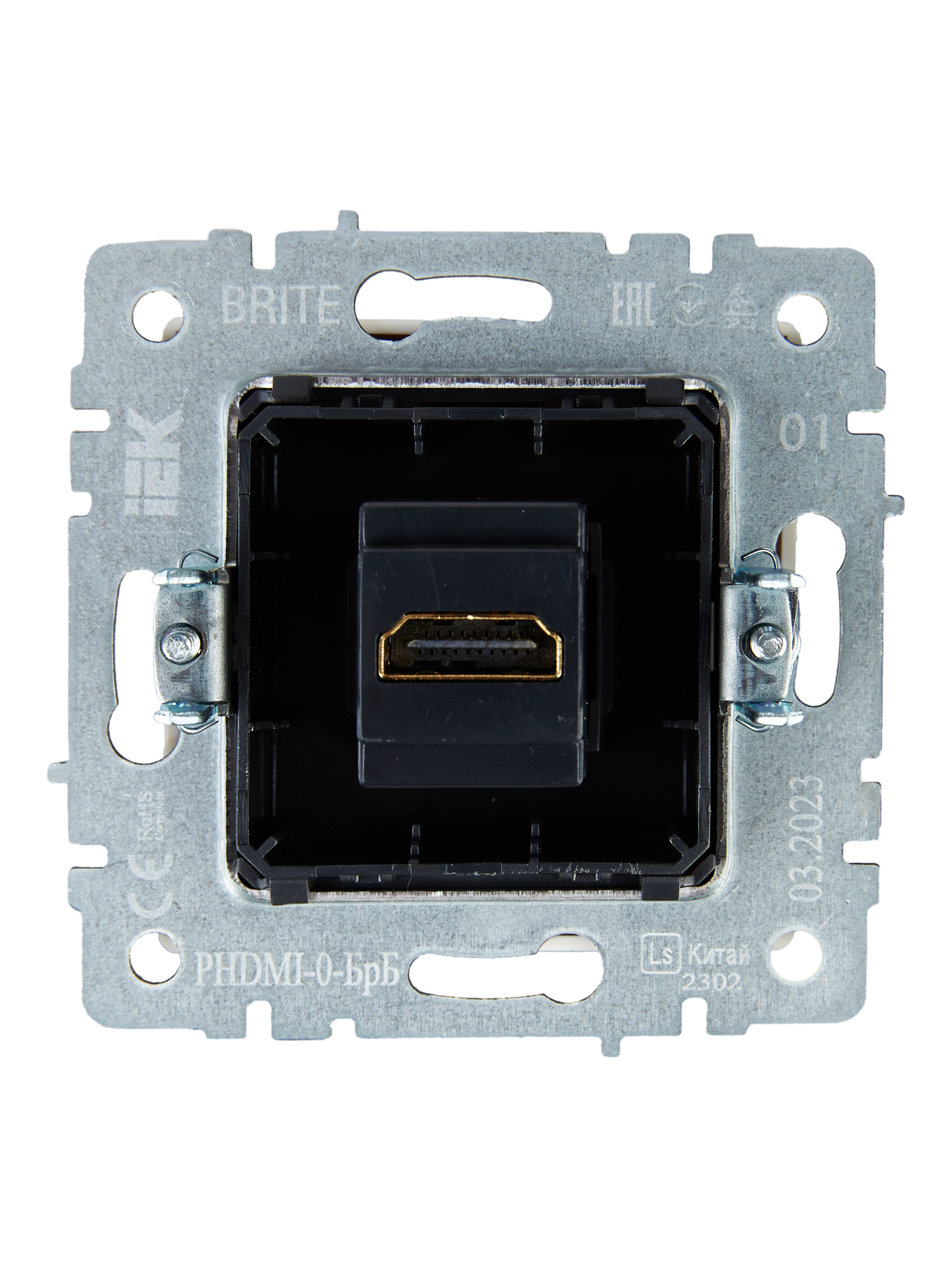 BRITE Роз. HDMI РHDMI-0-БрБ бел. IEK — фото 2