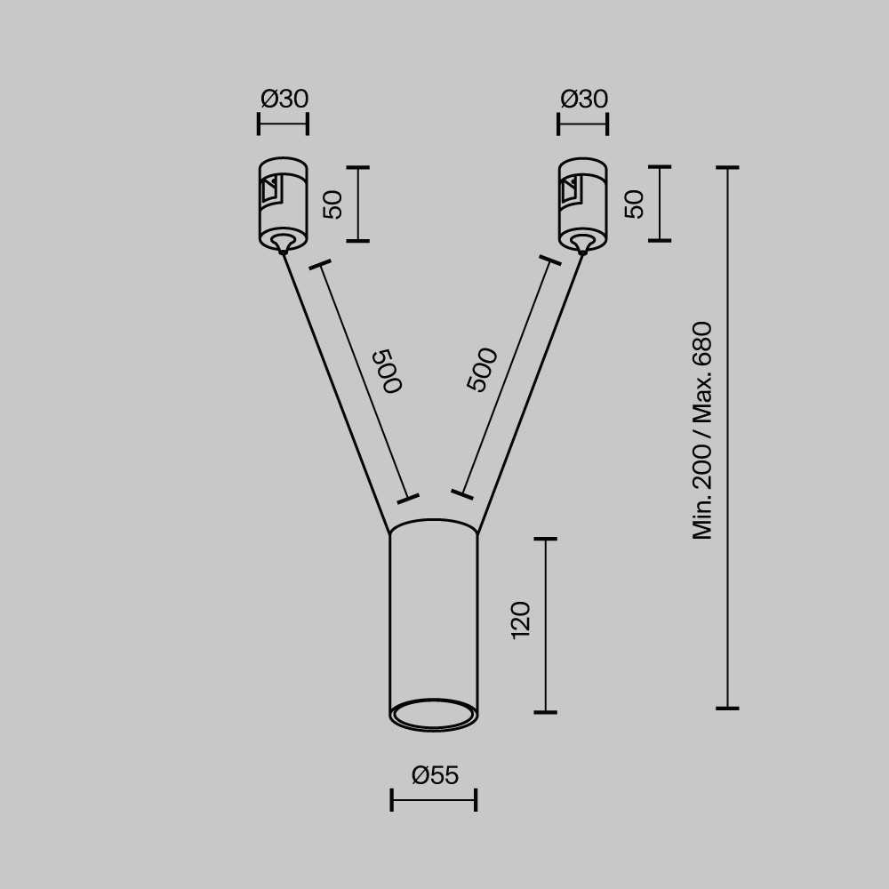 Дополнительная картинка Трековый светильник Technical TR157-1-12W3K-B
