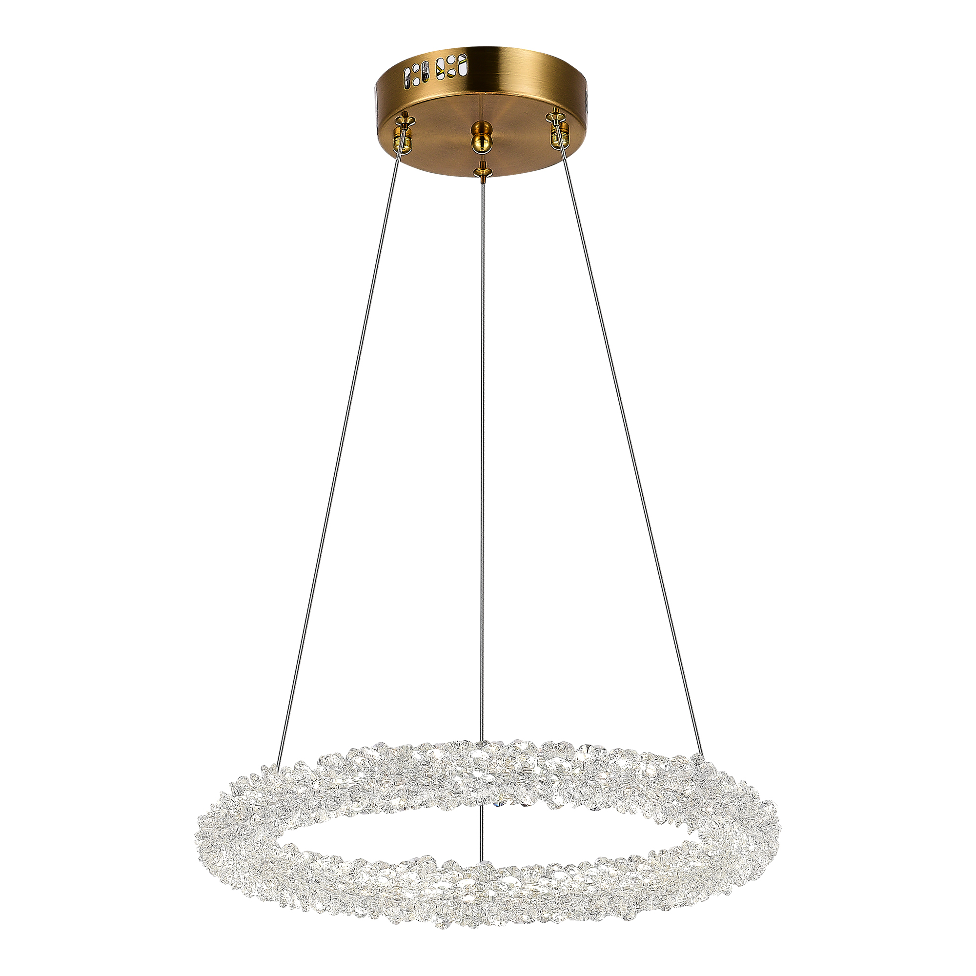 люстры sl6110.203.01 люстра подвесная st-luce золотистый/золотистый led 1*25w 3000 - 6500k, доставка по Казахстану 