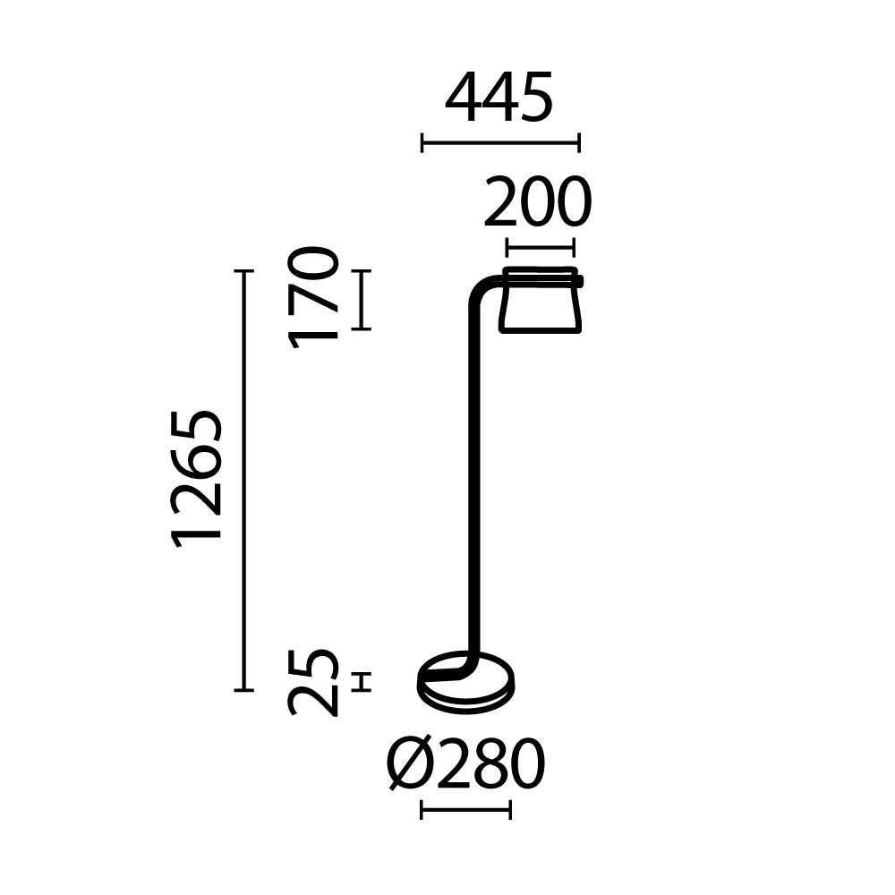 Картинка Напольный светильник (торшер) Maytoni MOD170FL-L8BS3K