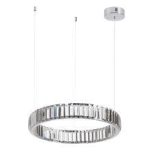 4930/30l l-vision odl24 000  хром/прозрачный металл/хрусталь люстра led 30w 4000k 3570лм vekia, доставка по Казахстану 