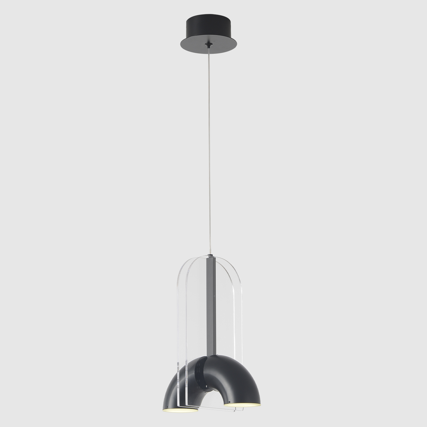 Подвесные Светильник подвесной Crystal Lux ELEMENT SP12W LED BLACK Crystal Lux 4020/212, доставка по Казахстану 