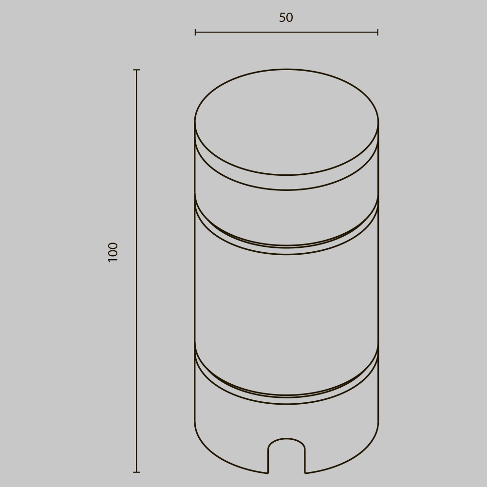 Дополнительная картинка Ландшафтный светильник Outdoor O474FL-L2GF3K