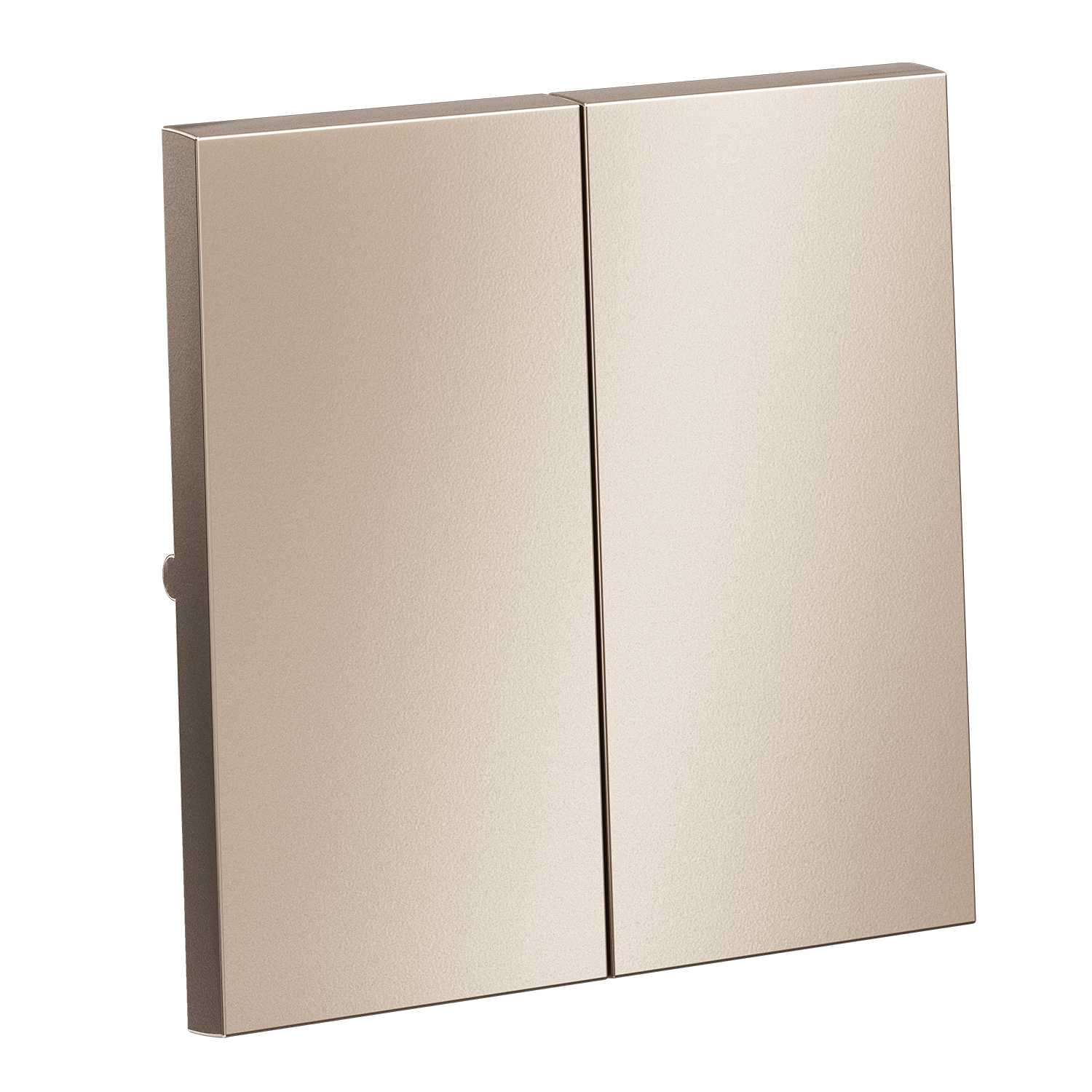 Картинка Клавиши для выключателя/переключателя двухклавишного, S70 Metal (платина)