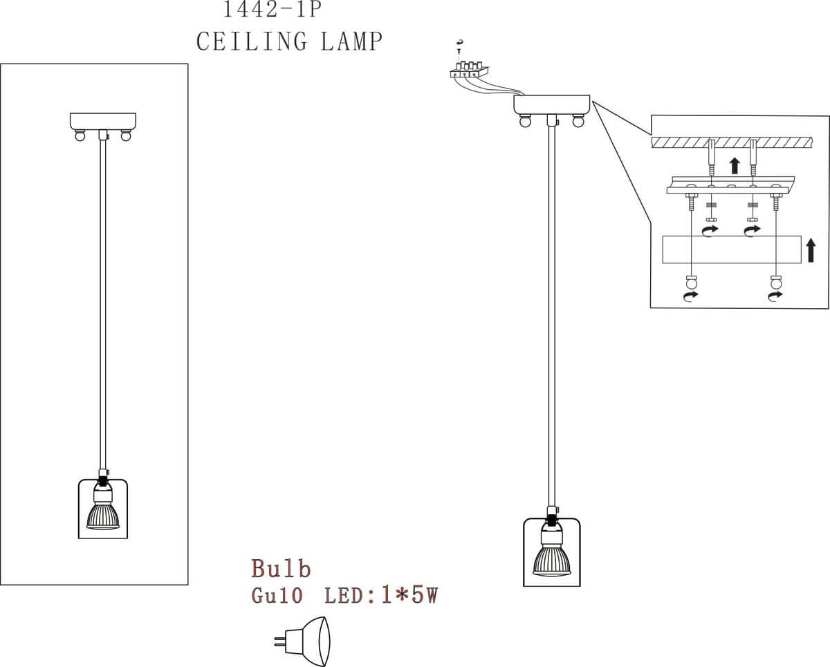 Картинка Подвесной светильник Favourite Actuel 1442-1P