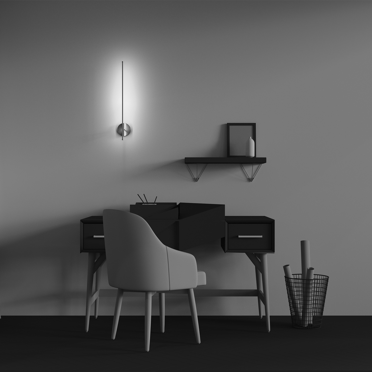 Дополнительная картинка Настенный светильник (бра) Technical C085WL-L7BS2.7K