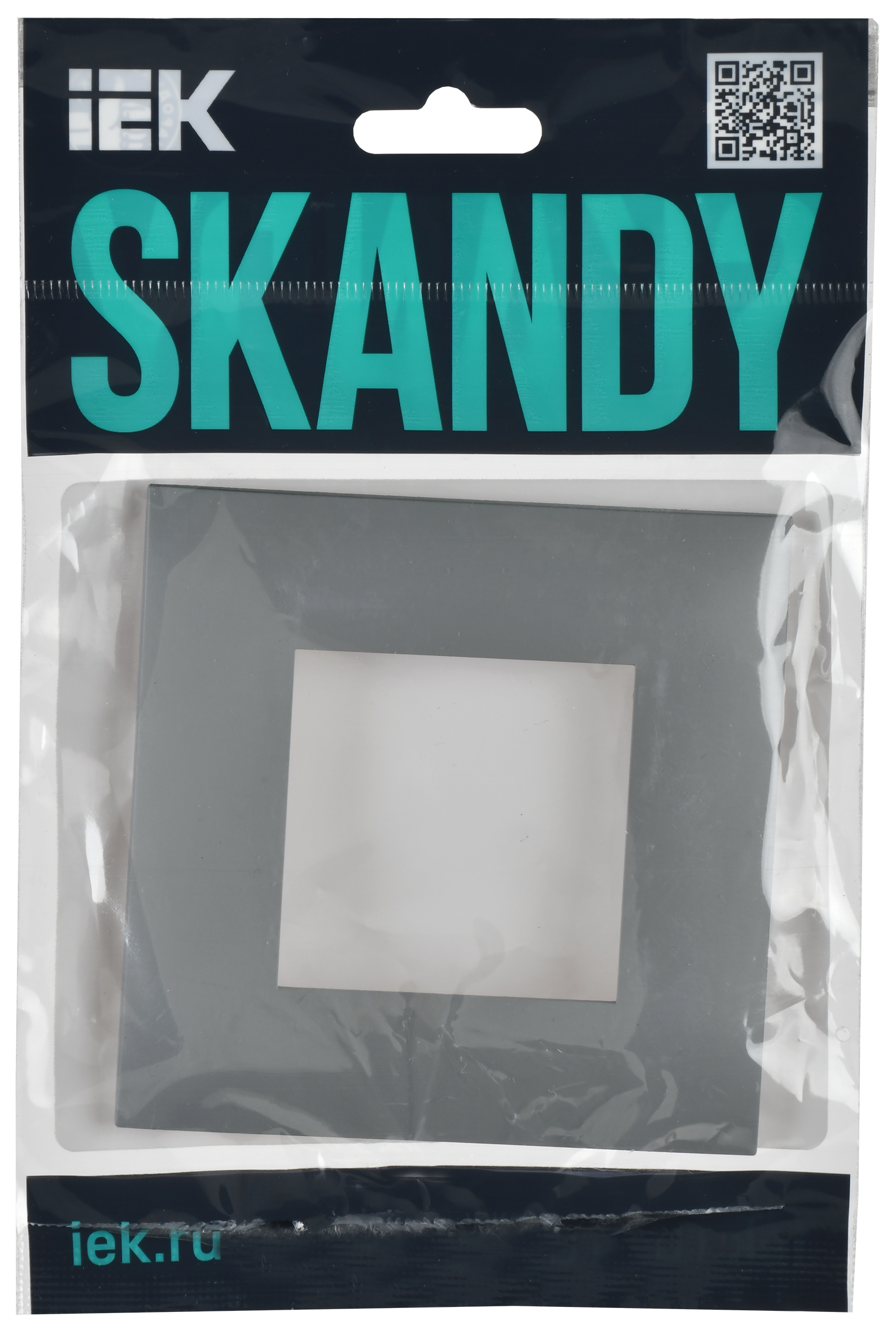 SKANDY Рамка 1-мест. SK-F01Gr сер. IEK — фото 3