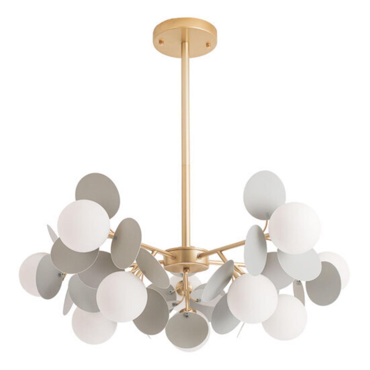 люстра на штанге arte lamp peacock a1369sp-10gy, доставка по Казахстану 