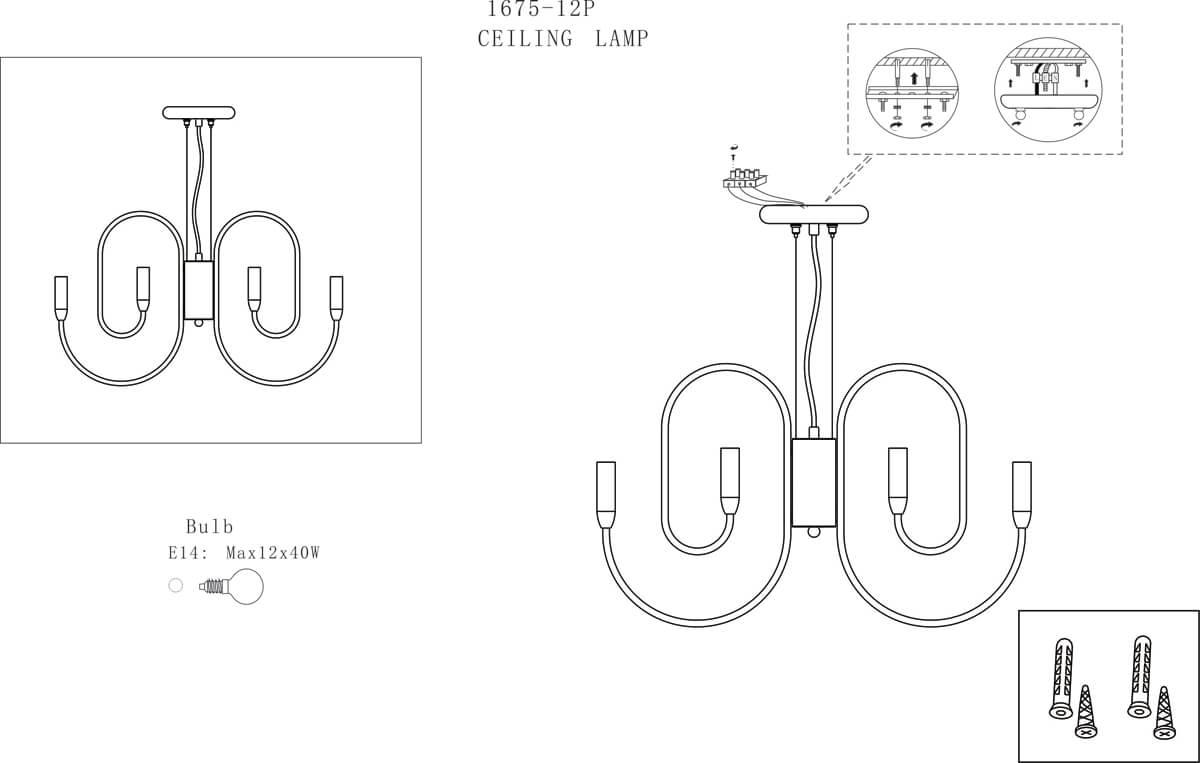 Картинка Подвесная люстра Favourite Drolling 1675-12P