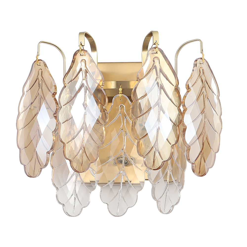 Дополнительная картинка Настенный светильник Crystal Lux TREVI AP2 BRASS Crystal Lux 3220/402