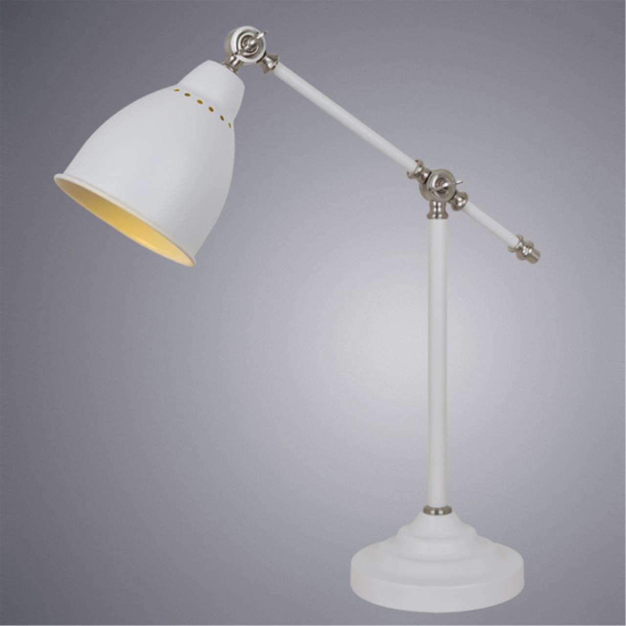 Картинка Настольная лампа Arte Lamp Braccio A2054LT-1WH