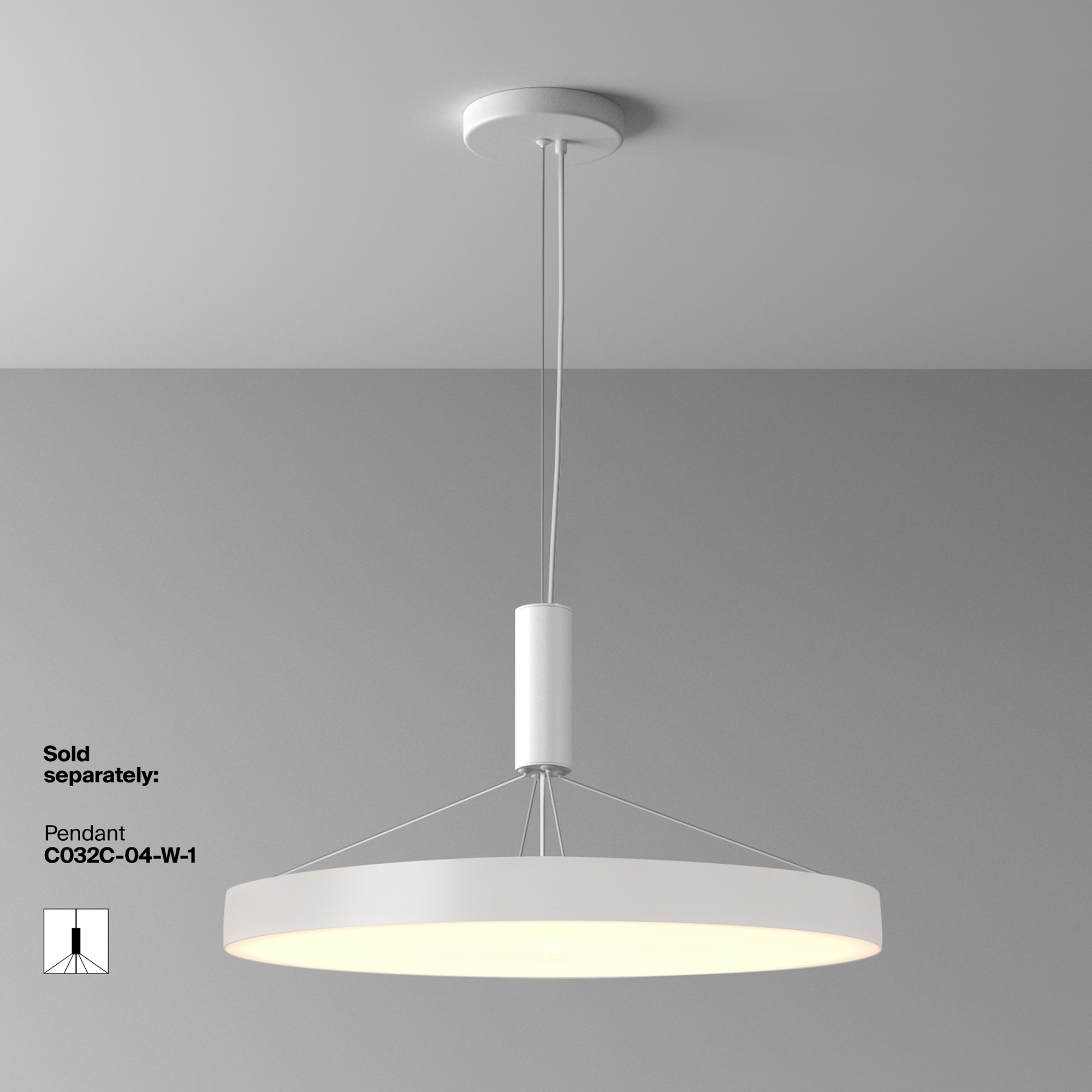 Дополнительная картинка Потолочный светильник Technical C032CL-90W3K-RD-W