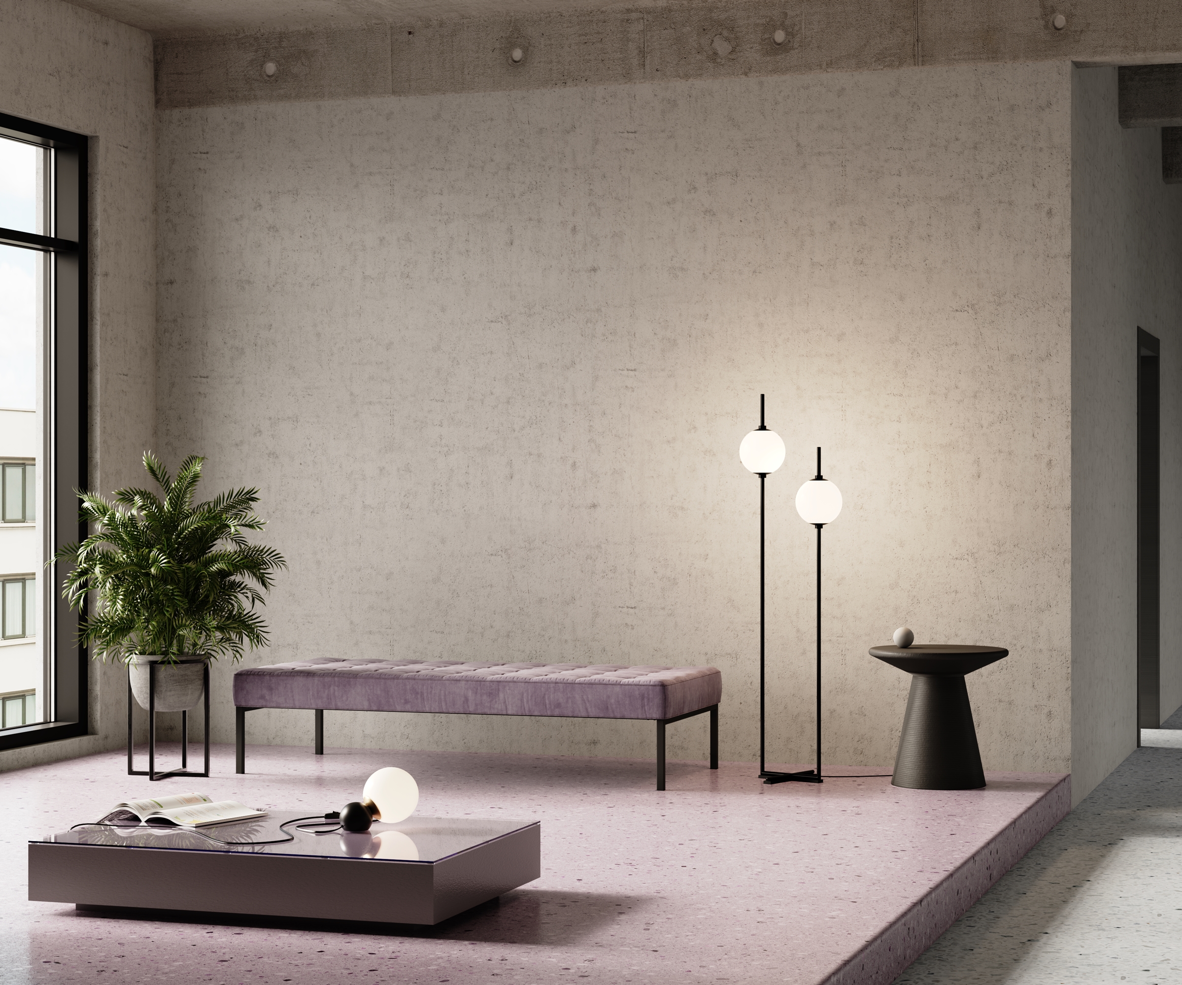 Картинка Напольный светильник (торшер) Maytoni Z020FL-L12BK