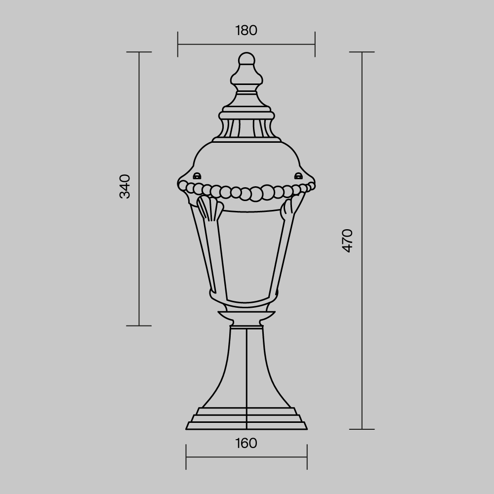Дополнительная картинка Ландшафтный светильник Maytoni Goiri O029FL-01BZ