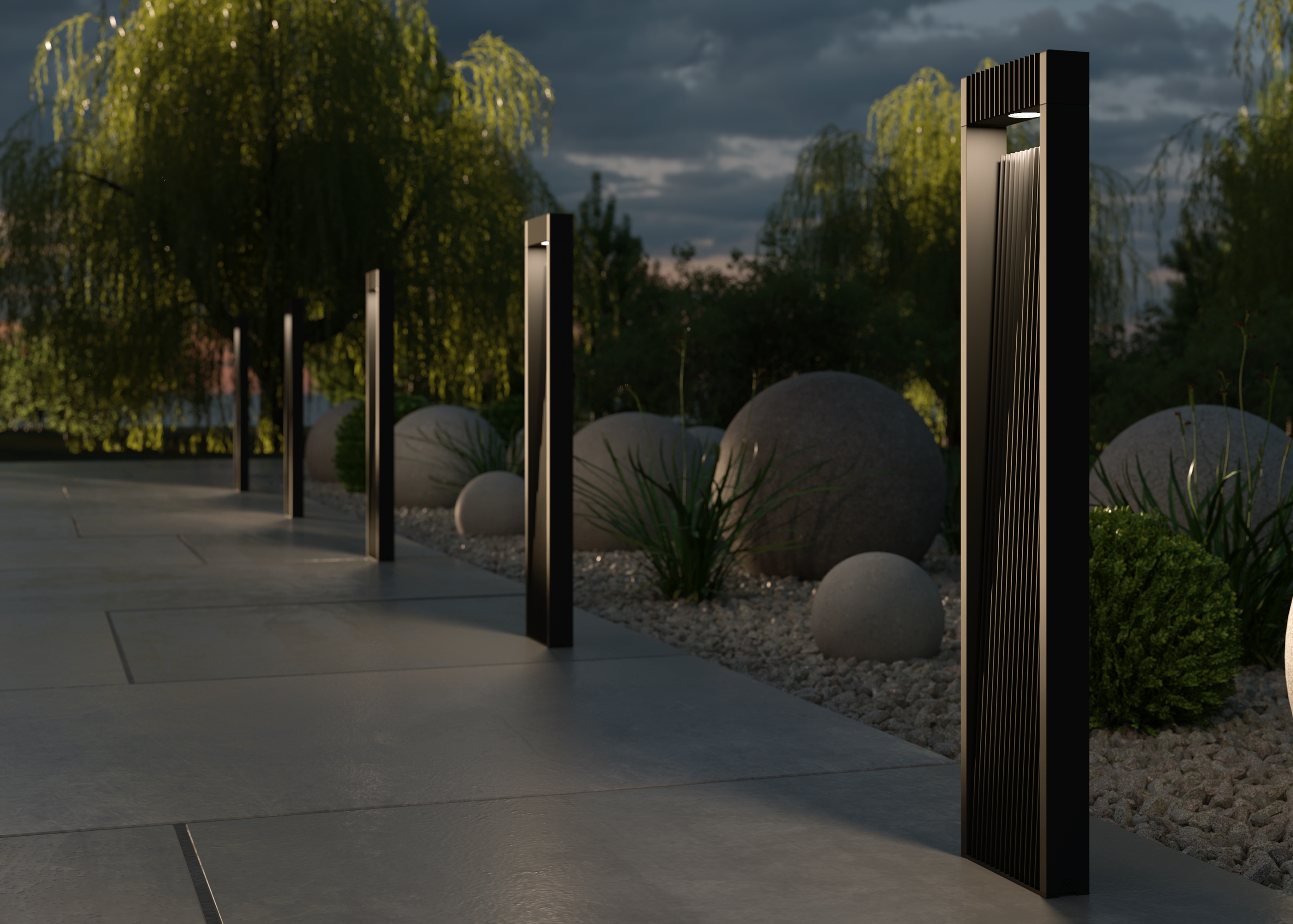 Дополнительная картинка Ландшафтный светильник Outdoor O444FL-L13GF3K1