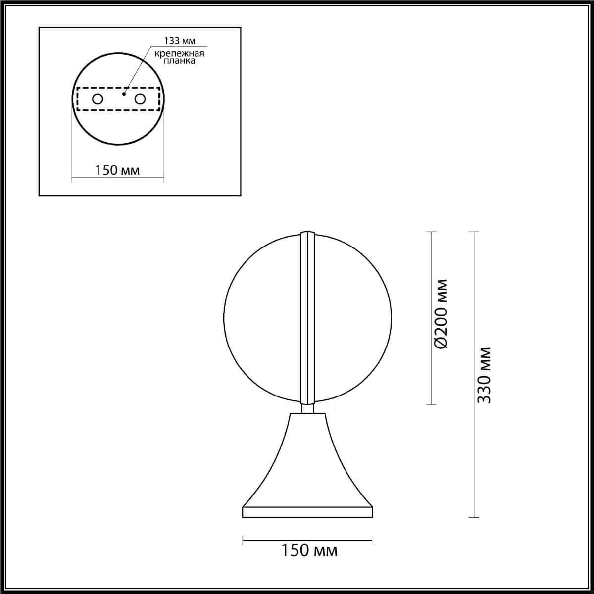 Картинка Ландшафтный светильник Odeon Light Nature Lomeo 4832/1A