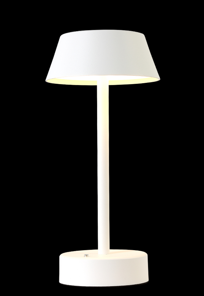 Картинка Аккумуляторная настольная лампа Crystal Lux SANTA LG1 WHITE Crystal Lux 3660/501