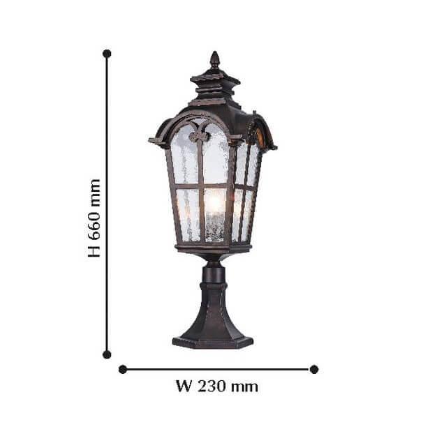 Дополнительная картинка Уличный светильник Favourite Bristol 2036-1T