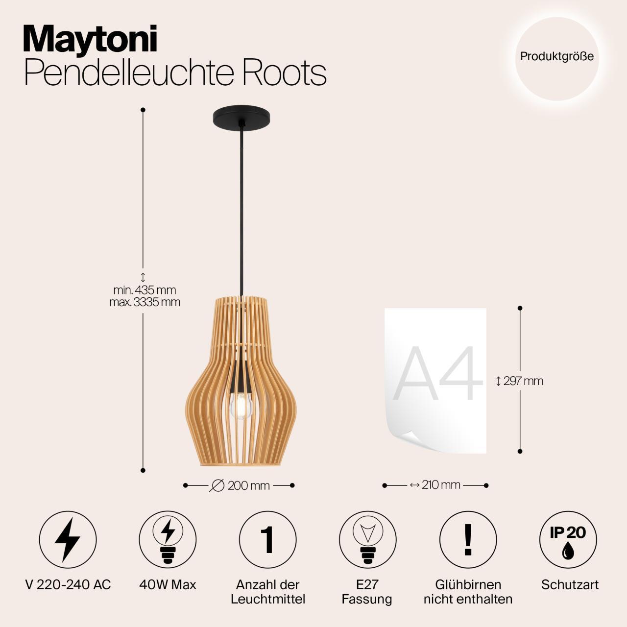 Дополнительная картинка Подвесной светильник Maytoni MOD191PL-01W