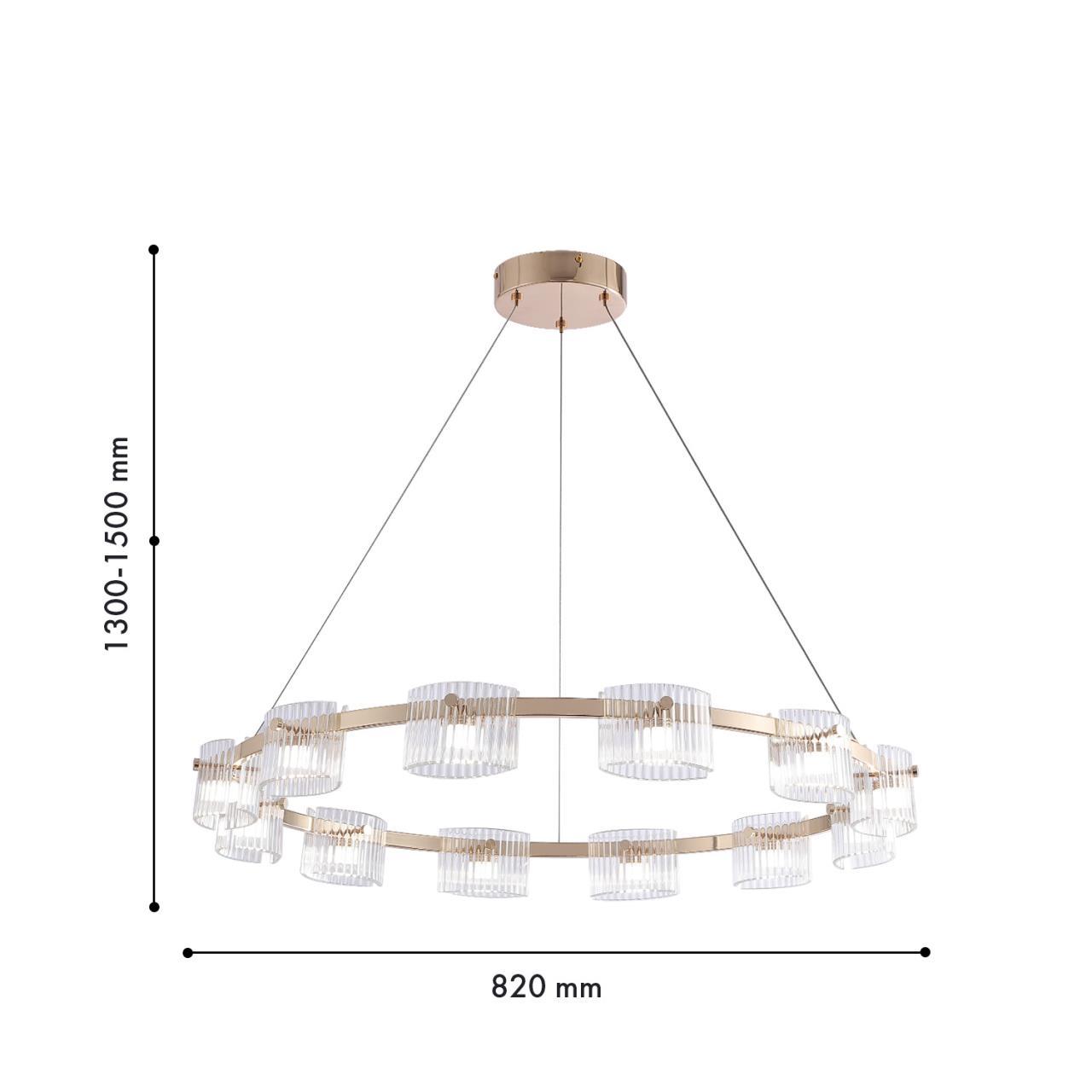Дополнительная картинка Подвесная люстра Ori 4248-12P