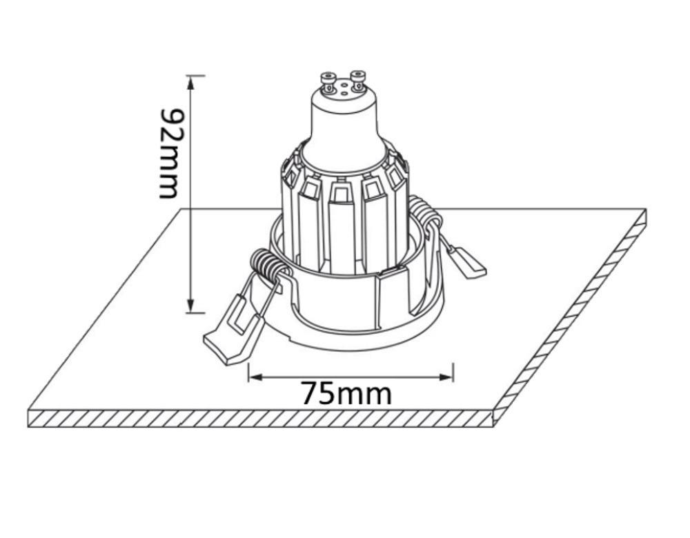 Дополнительная картинка Светильник встроенный Crystal Lux CLT 004C1 WH Crystal Lux 1400/163