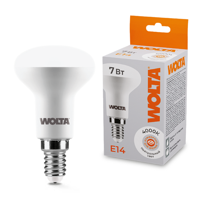 Лампа LED WOLTA 25S50R7E14 4000K купить в Алматы svet.kz