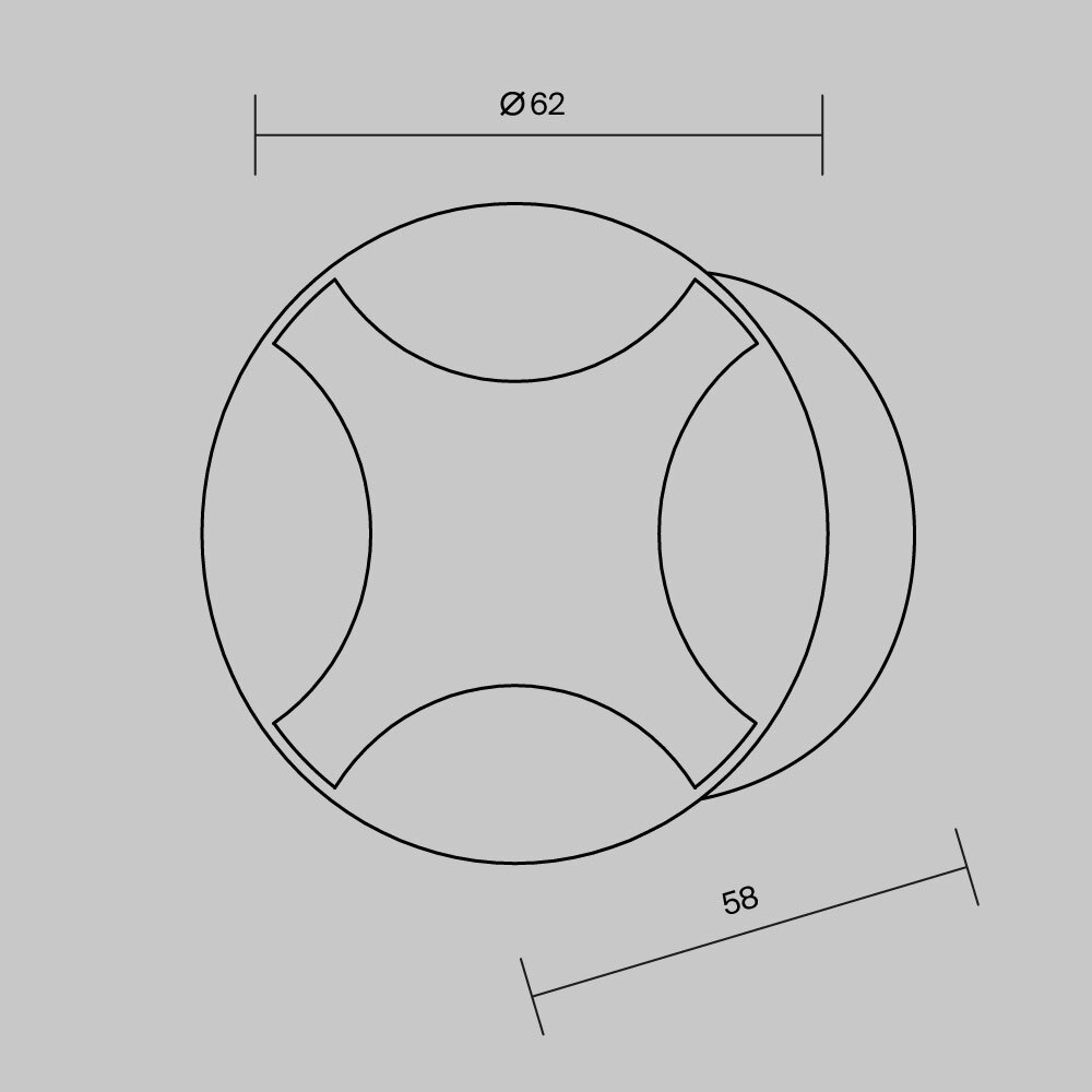Дополнительная картинка Встраиваемый светильник Maytoni O036-L3B3K