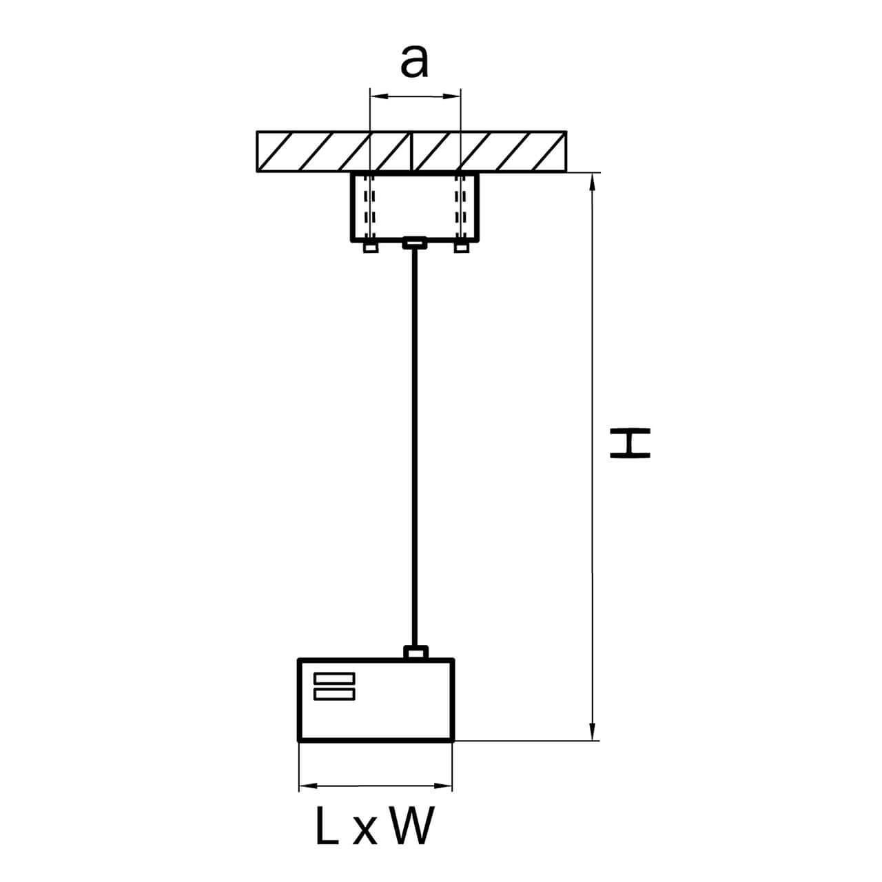 Дополнительная картинка Питание подвесное Lightstar Barra 504299
