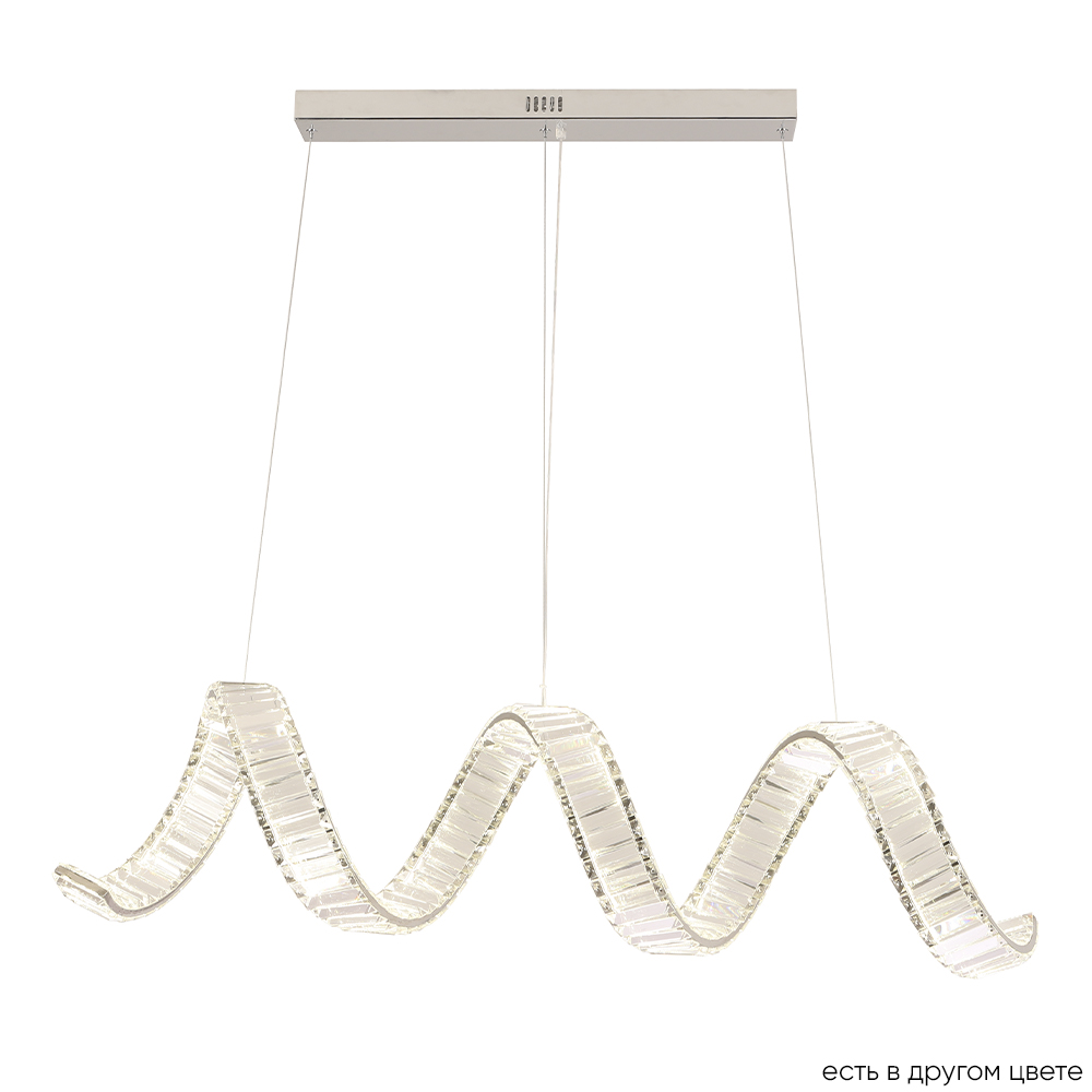 подвесной светильник crystal lux musika sp100w led l1200 chrome crystal lux 3390/206, доставка по Казахстану 