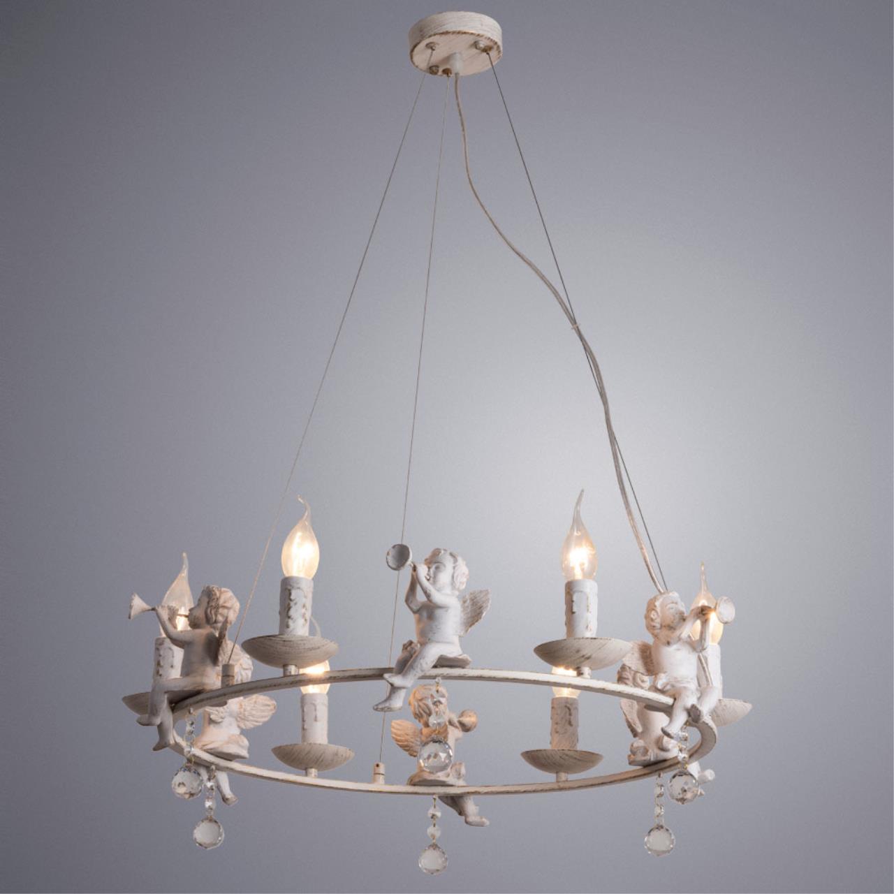 Дополнительная картинка Подвесная люстра Arte Lamp Amur A1133SP-6WG