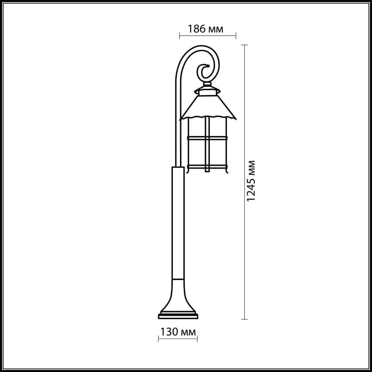 Картинка Уличный светильник Odeon Light Nature Lumi 2314/1F