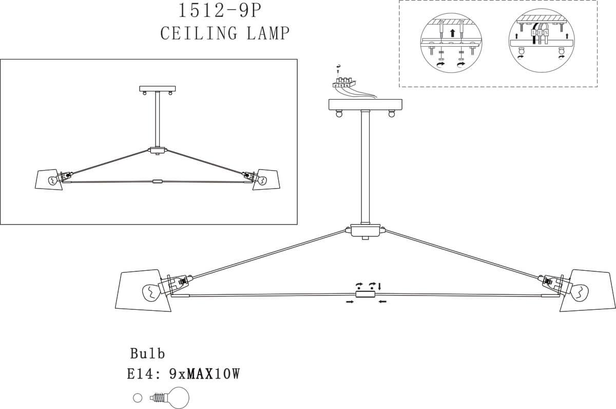Картинка Подвесная люстра Favourite Eimer 1512-9P