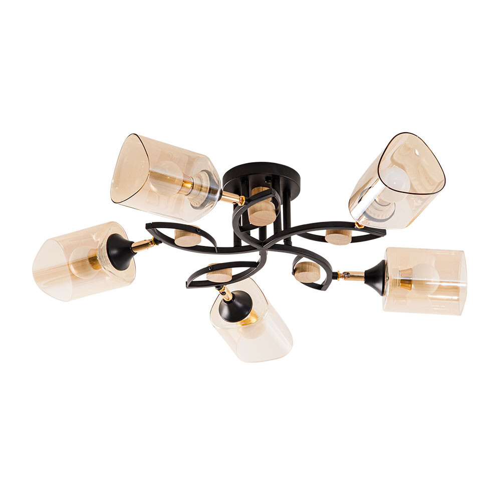 Картинка Потолочная люстра Arte Lamp GLAMORE A5076PL-5BK