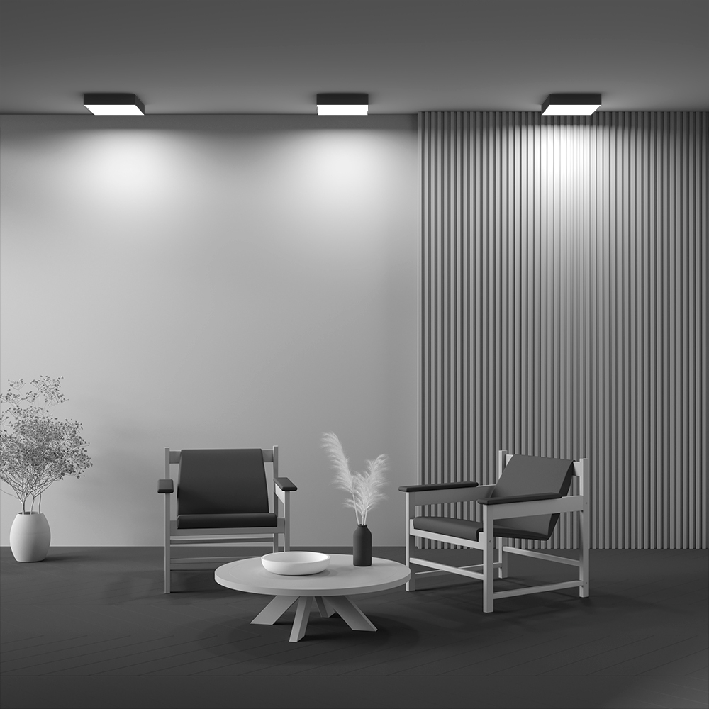 Дополнительная картинка Потолочный светильник Technical C032CL-36W4K-SQ-B