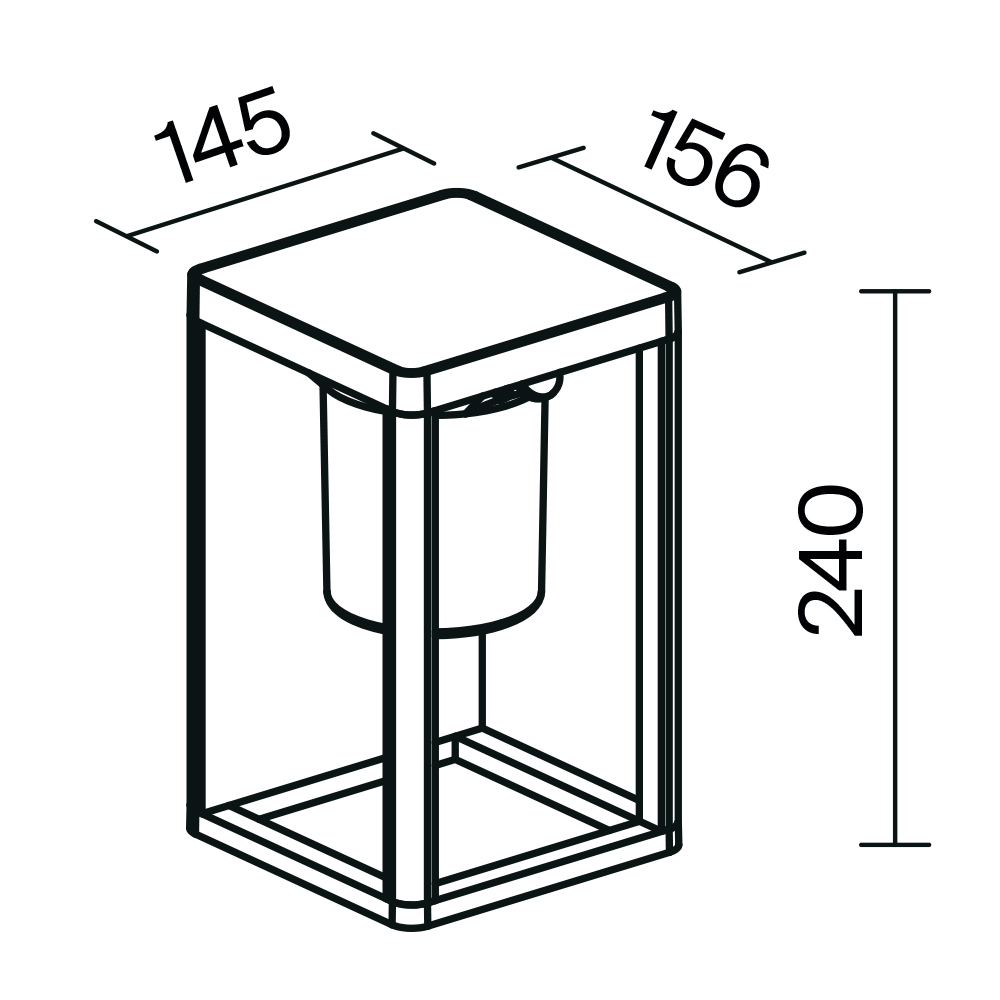 Картинка Настенный светильник (бра) Outdoor OSL457WL-L2GF3K