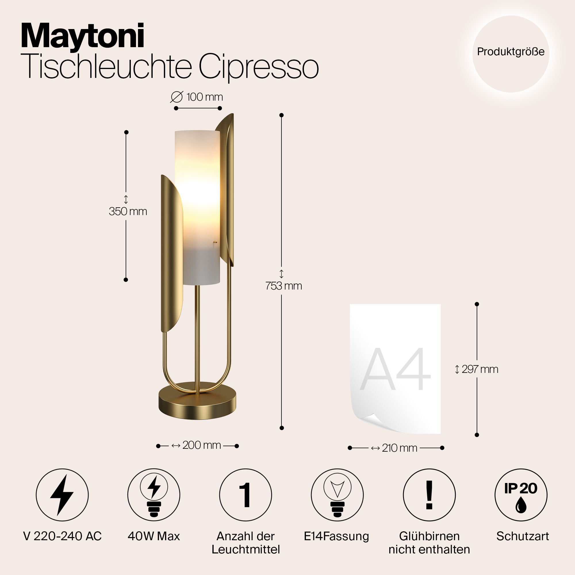 Дополнительная картинка Настольный светильник Maytoni Z014TL-01G