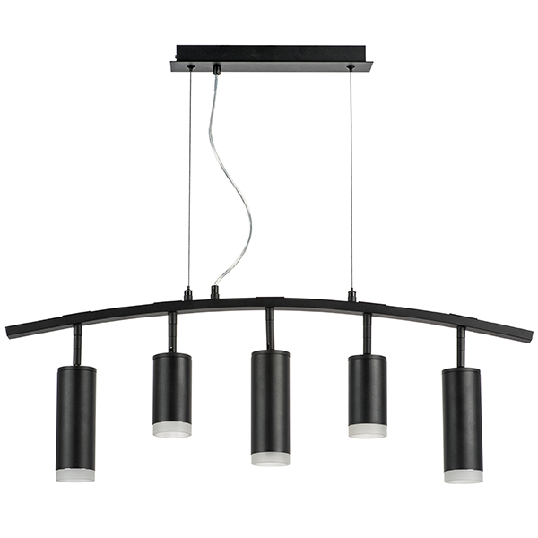 lr7353728730 люстра rullo 5х50w gu10 черный  571735 - 214437-2 - 214487-3 - 202430-5, доставка по Казахстану 