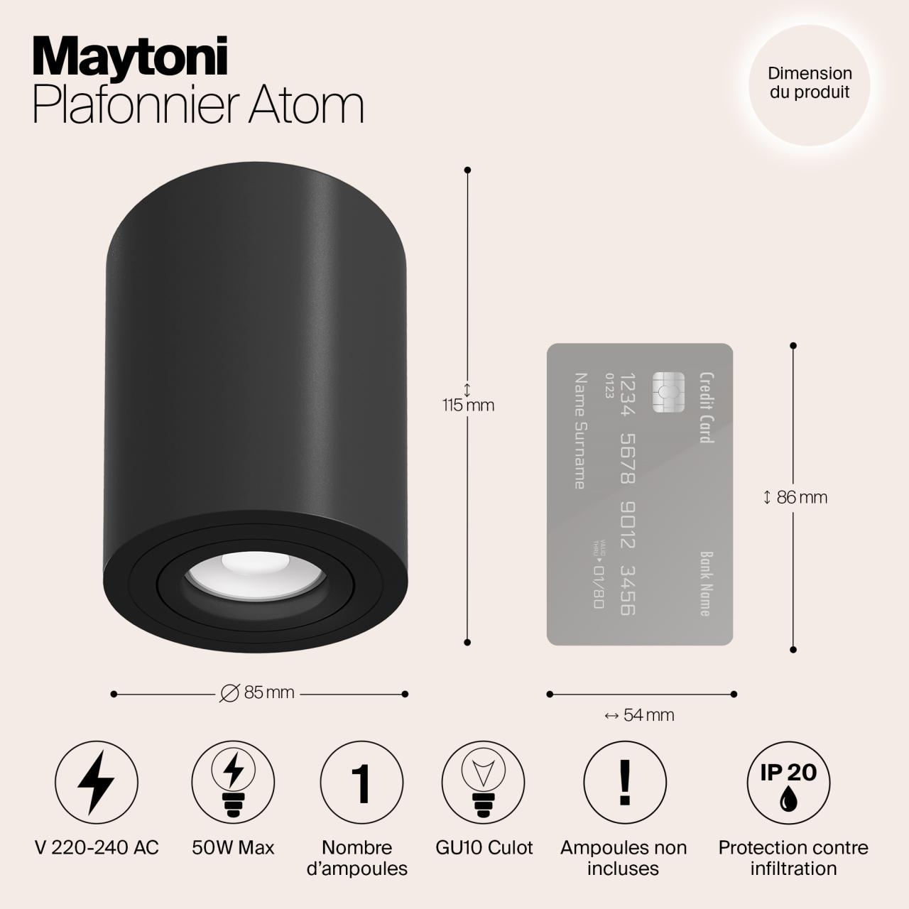 Дополнительная картинка Потолочный светильник Maytoni Alfa C016CL-01B