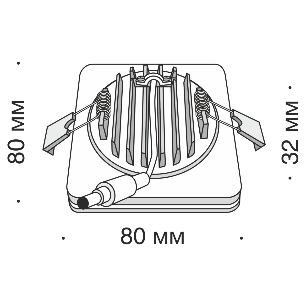 Дополнительная картинка Встраиваемый светильник Maytoni Phanton DL2001-L7B4K