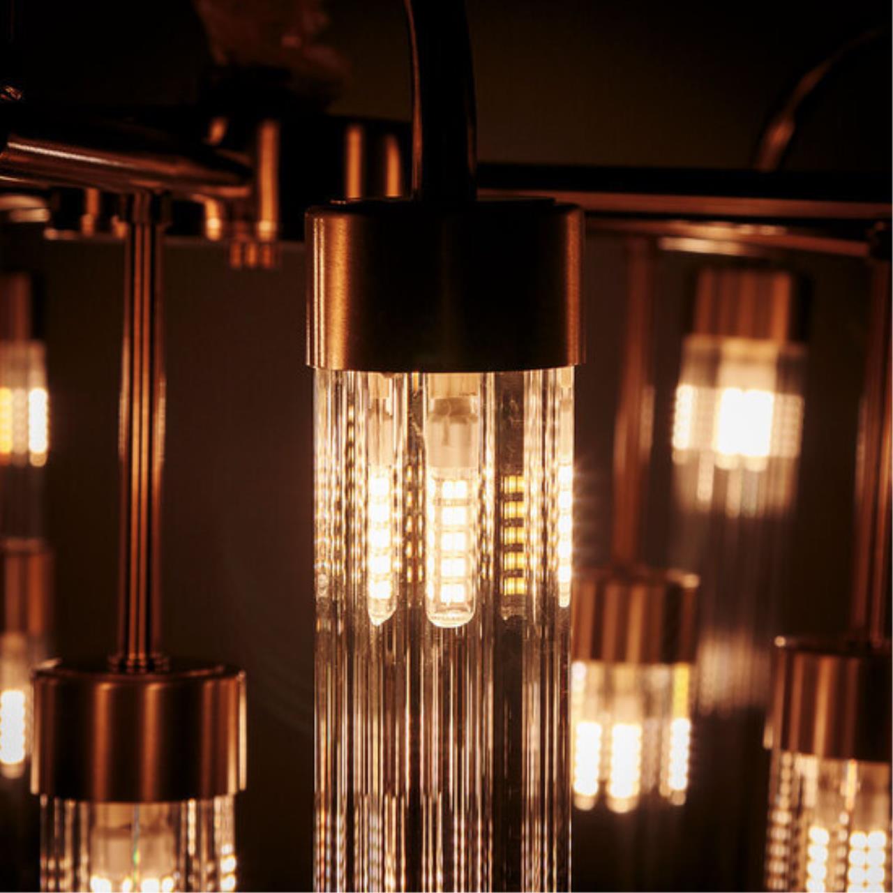 Картинка Подвесная люстра Arte Lamp BORGIA A4088LM-15AB