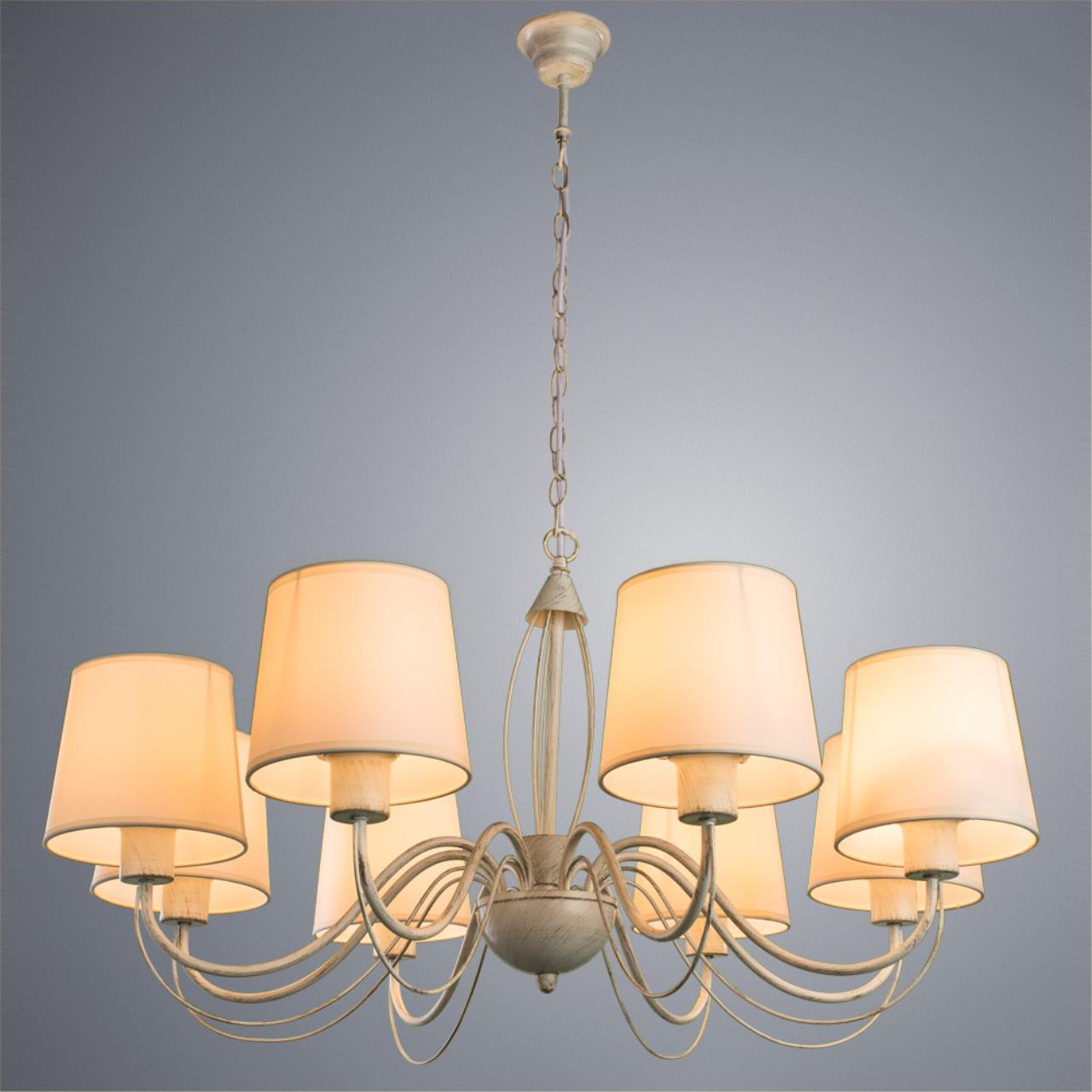 Картинка Подвесная люстра Arte Lamp Orlean A9310LM-8WG